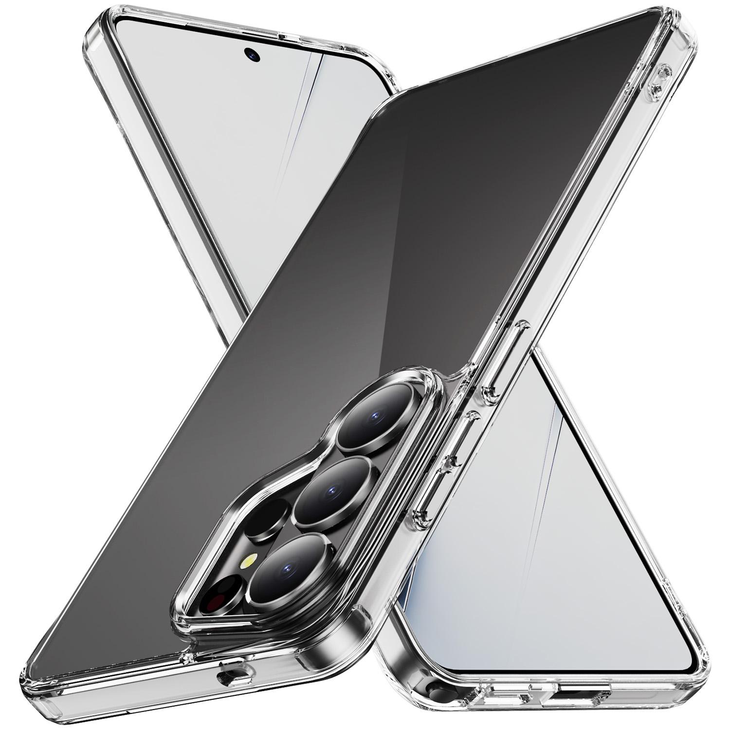 

Transparent Shockproof Case Clear PC+TPU Phone Back Cover Protector Skins Shell For Cell Phones For Samsung Galaxy S22 прозорий
