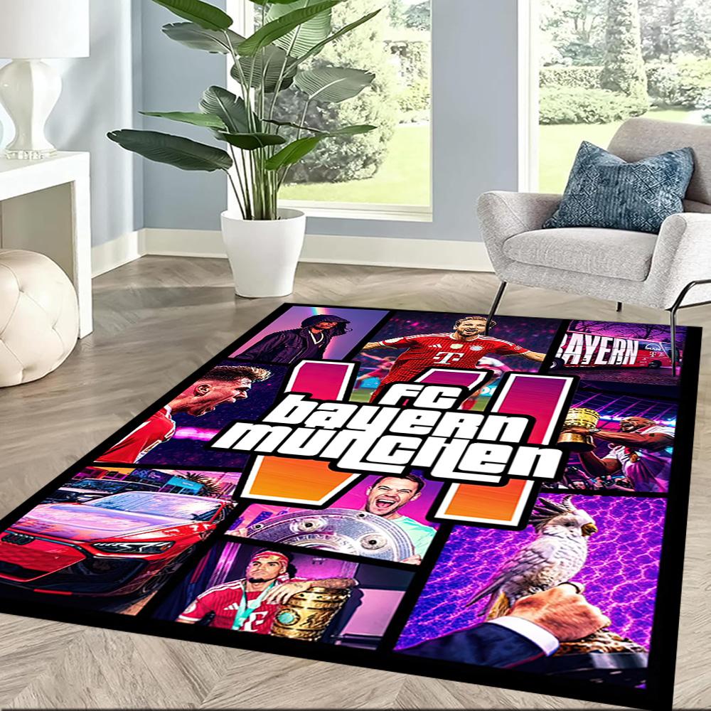 Bayern Munich Carpet Suitable for Foyer Living Rooms Playrooms Dormitory Antislip Carpet Decorate Offices Perfect Birthday/Christmas Gift Idea