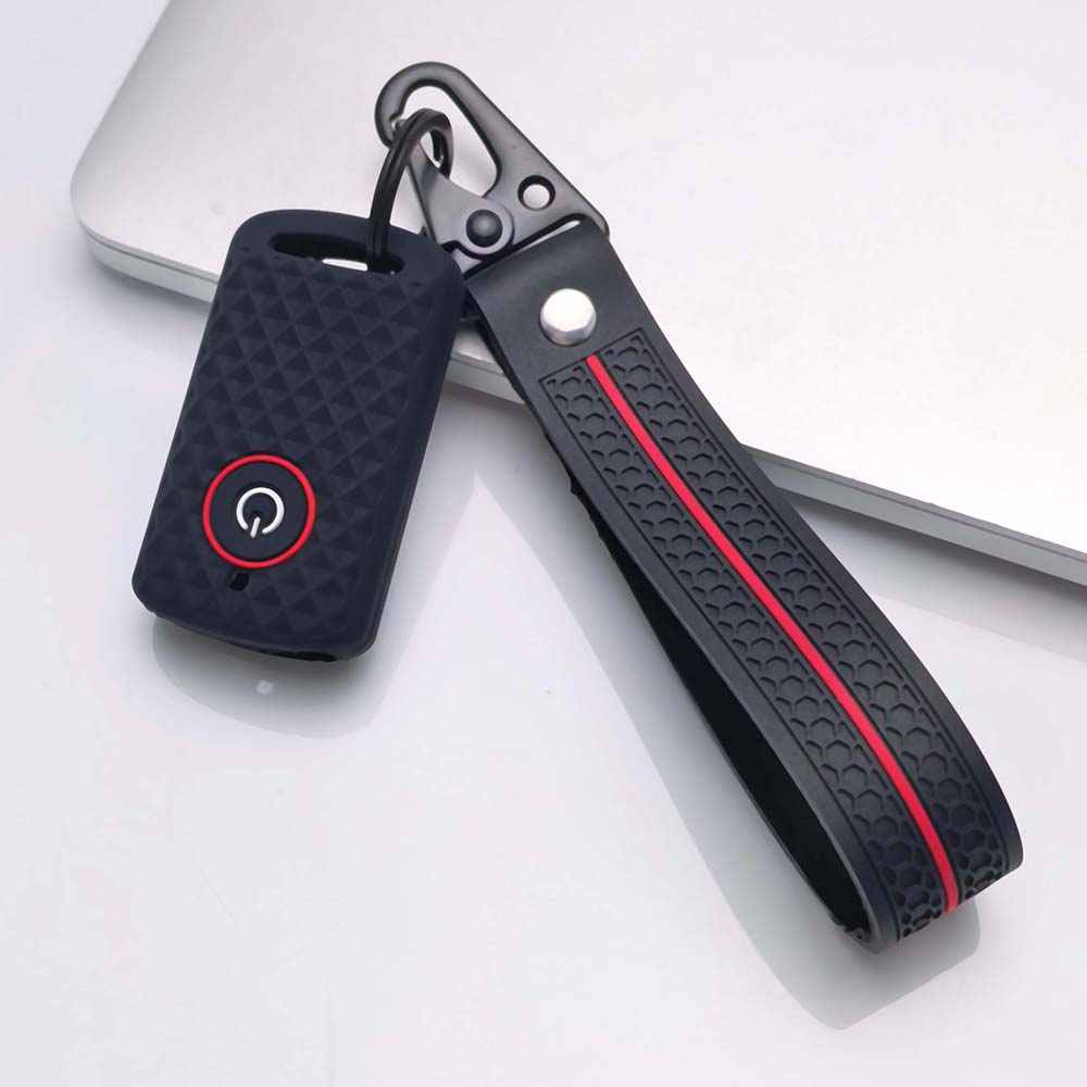 Silicone Key Case Keychain For Yamaha NMAX 155 XMAX 300 Aerox 155 Anti-Scratch Smart Key Protector