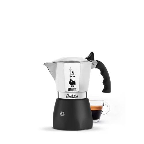 Bialetti Brikka 2-Cup Stovetop Coffee Maker, Espresso Maker, and Mocchinetta