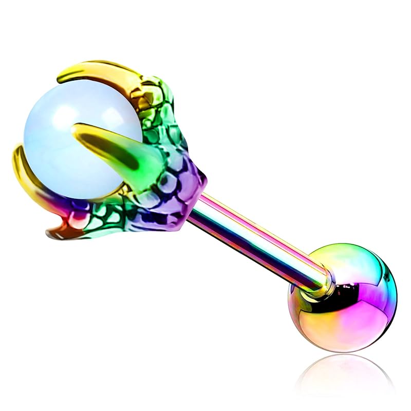 

[OUFER] Helix Earring Dragon Claws 316L Surgical Steel Tragus Bars Piercings Stud Cartilage Jewellery