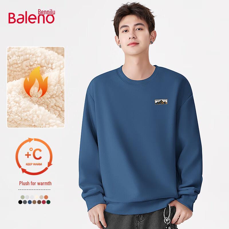 Baleno Men's Winter Heavyweight Crew Neck Sweatshirt