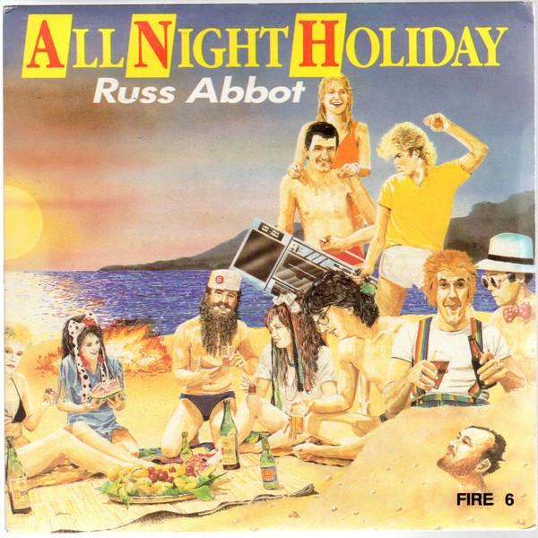 

7inch Record RUSS ABBOT - All Night Holiday FIRE6 Spirit Records 1985 UK Pop Used