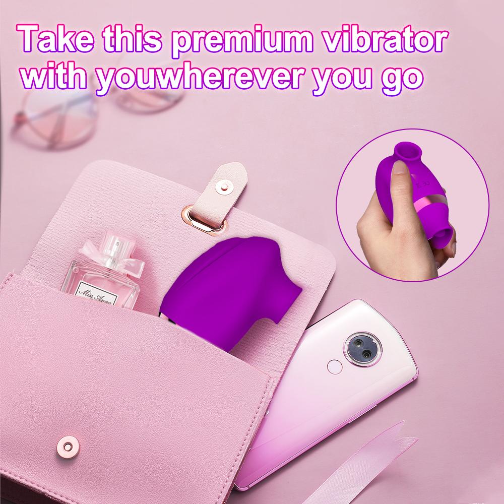 Clitoris Sucker Vibrator Adult Erotic Toys Double Headed Clitoris Stimulator Tongue Licking G Spot Massager Women Sex Toy