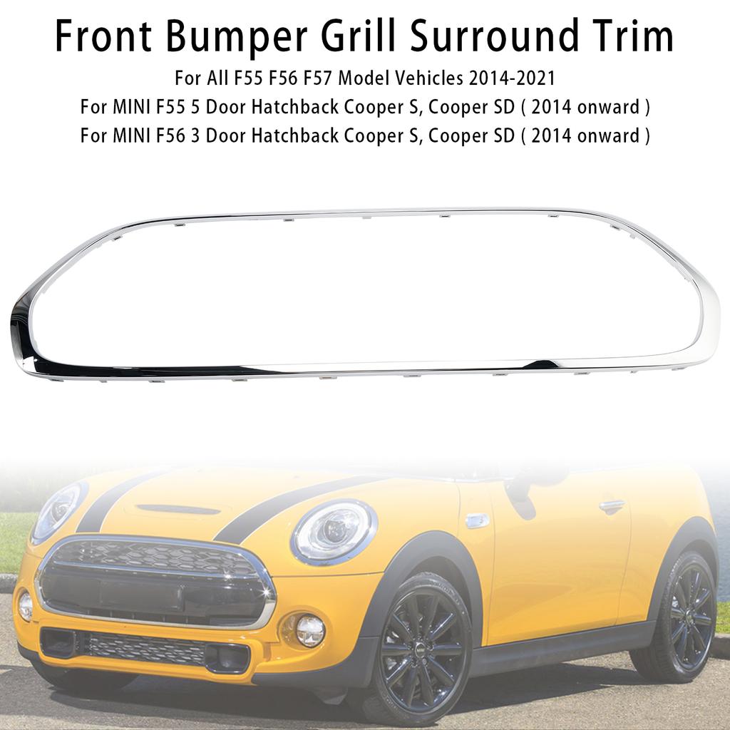 Front Grille Grill Surround 51137449207 Fit Mini Cooper F55 F56 F57 2014-2021