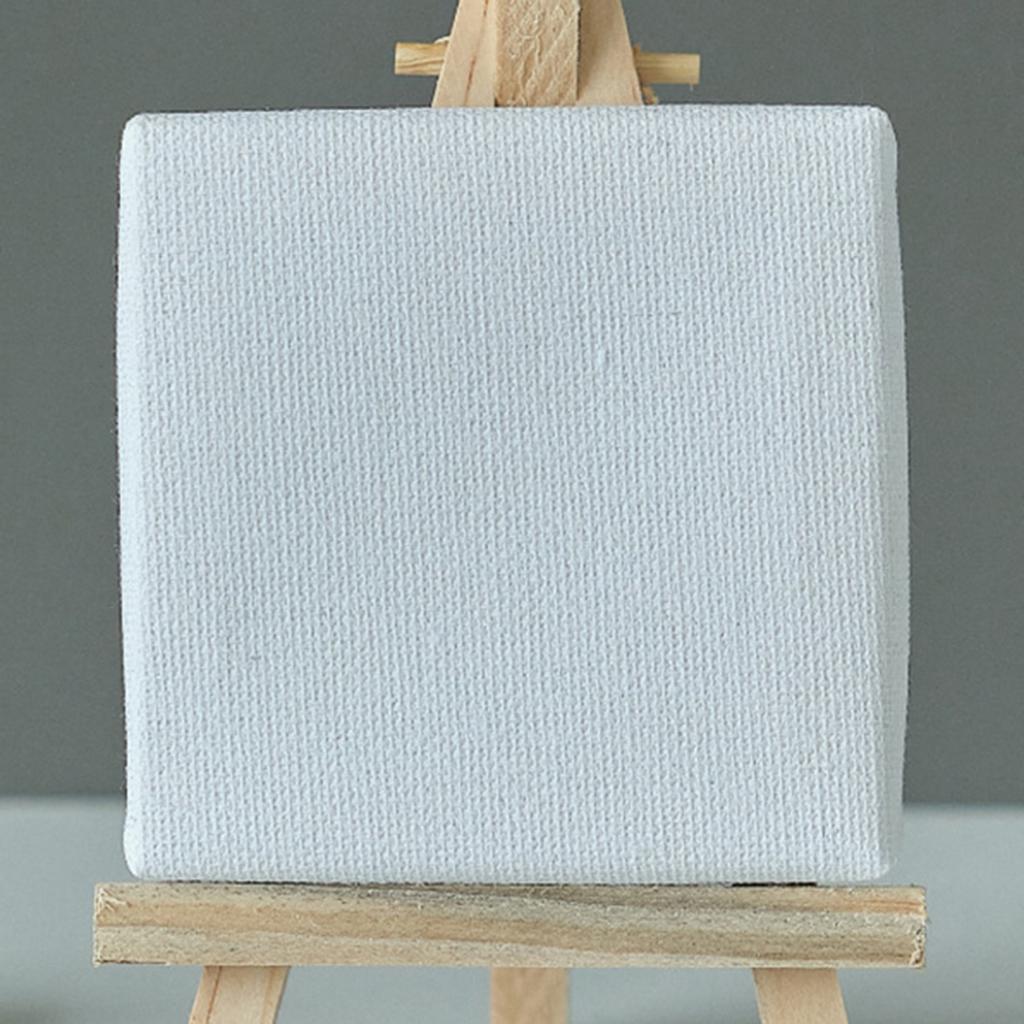 10 Pcs Oil Painting Board No Oil Leakage Triple Primed Wooden Mini Primer Stretch Canvas for Oil Watercolor Acrylic Art Supplies Art Primed Canvas
