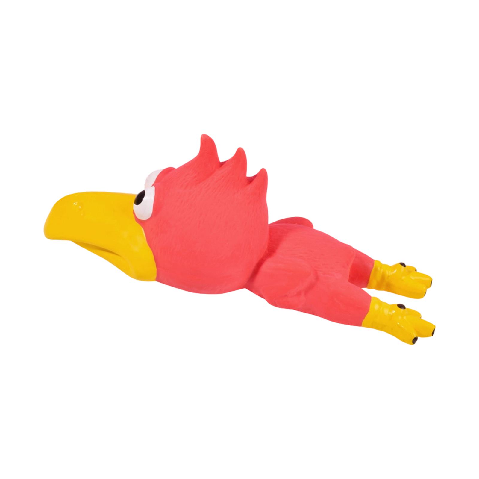 

Durable Latex Squeaky Dog Toy Large Head Bird Shape Interactive Pet Chew Toy for Stress Relief and Playtime Fun One Size