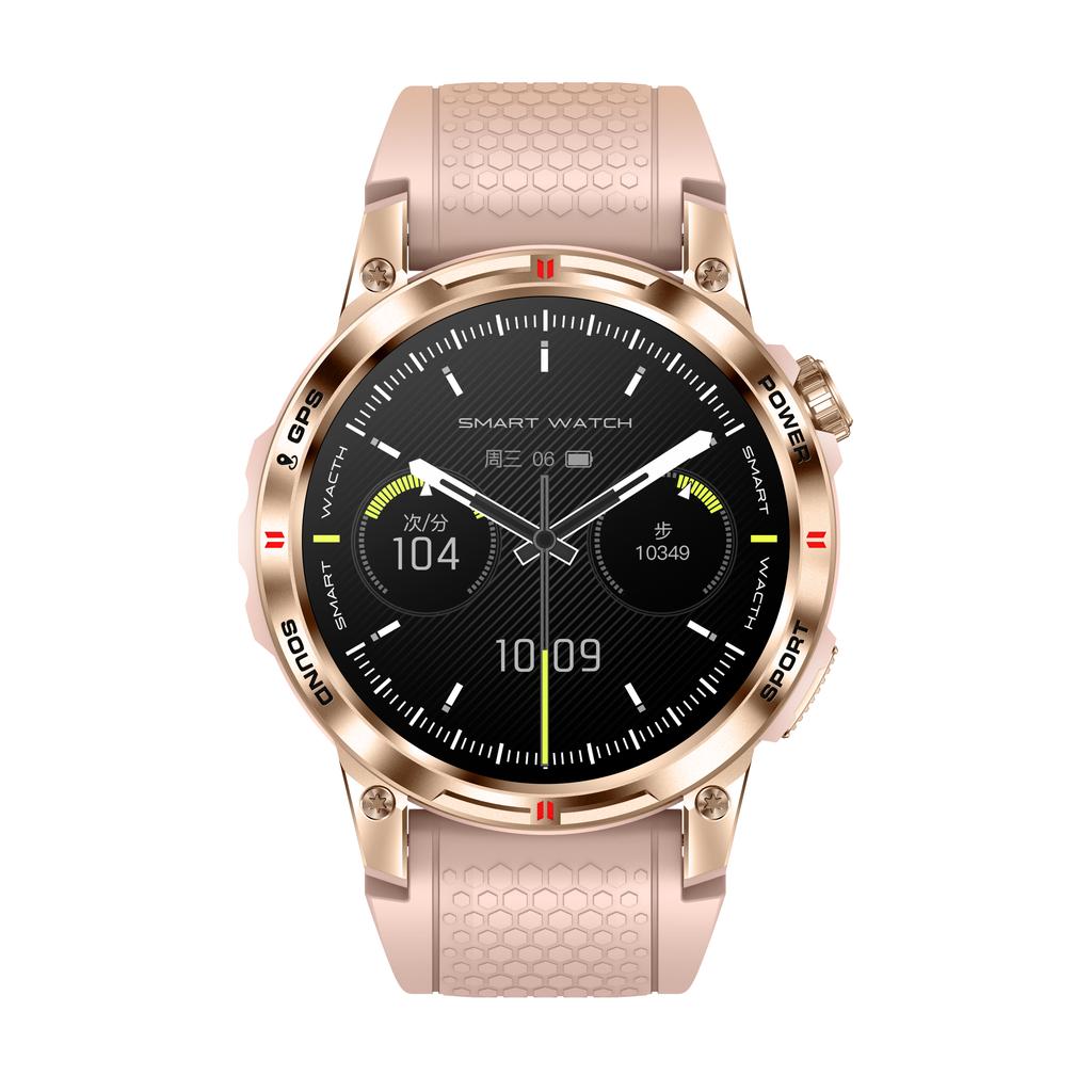 NX18 PRO 2026 Outdoor Smartwatch 1,508" Amoled-Bildschirm Kompass BT-Anruf GPS für Herren Sport Fitness-Tracker Android Silikagel