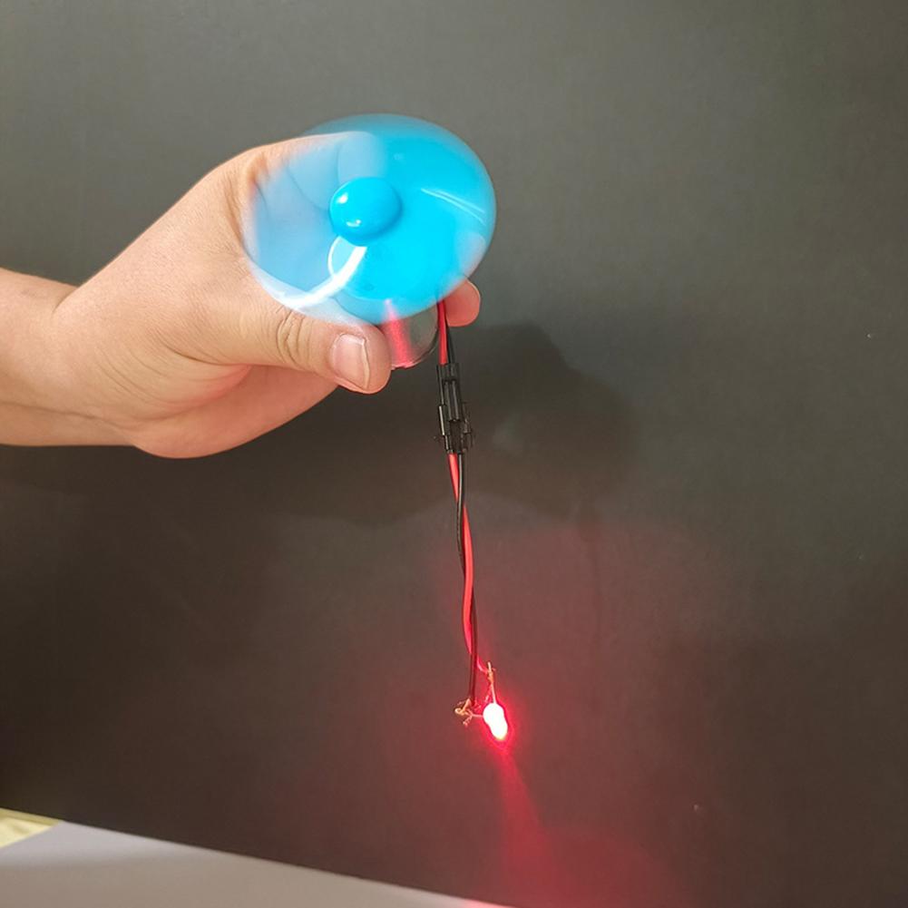 Wind Turbine Generator Kit Small Dc Motor and Four Leaf Fan Blade for Educational Science Toy and Power Generation