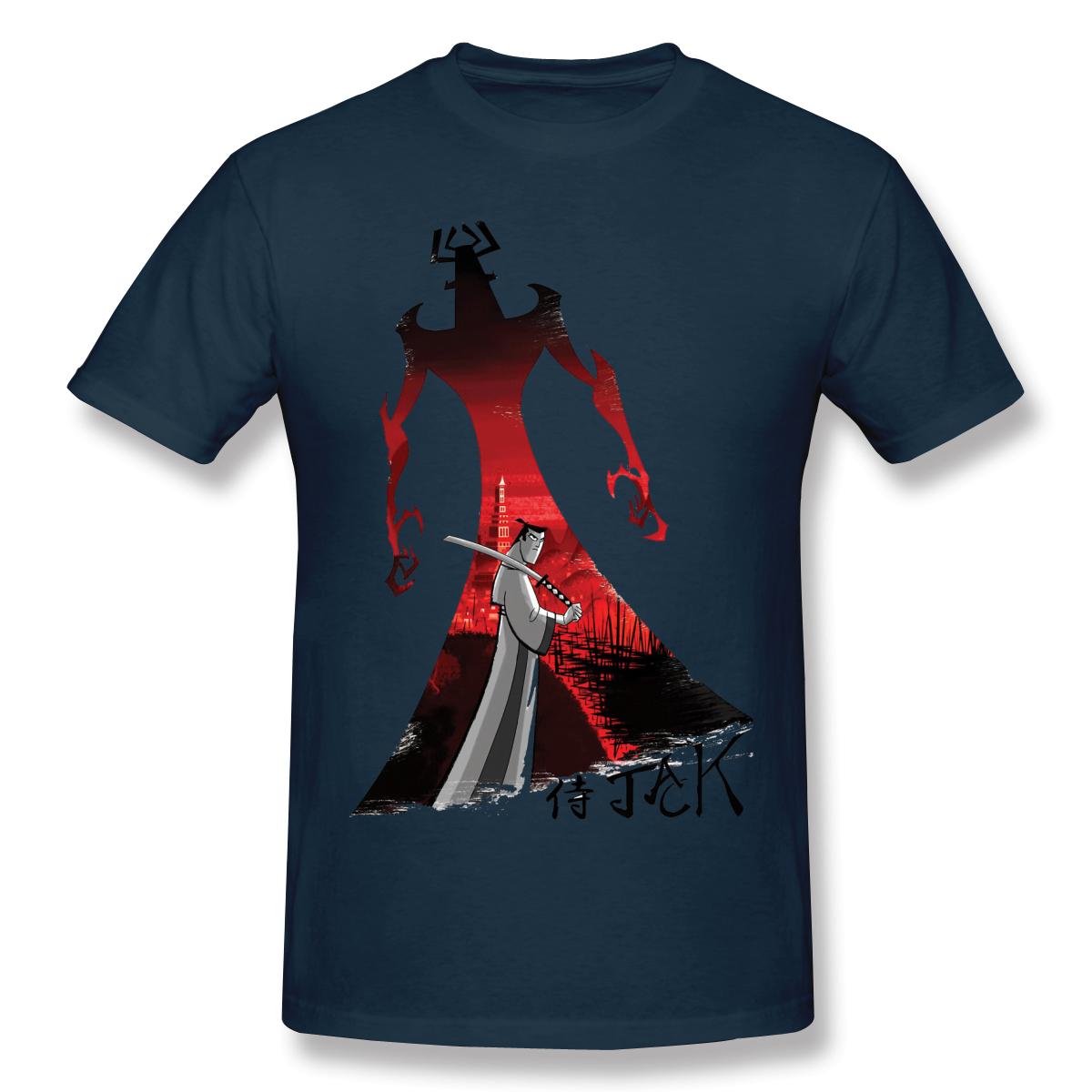 

Самурай Джек Крутая Креативная Повседневная Футболка Горячая Распродажа Футболка Самурай Джек 100% Хлопок Футболки с Круглым Вырезом 4XL