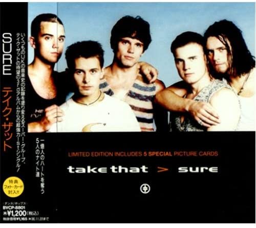 

CD TAKE THAT - Sure BVCP8801 RCA 1994 Japan Pop Used