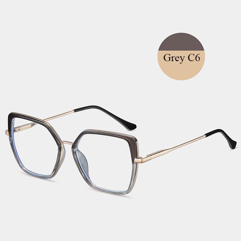 Modische Anti-Blaulicht-Myopie-Brille 0,00 -6,00