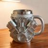 V8 Motor Harzbecher mit Inneneinsatz, Hochwertiges Mechanisches Dekohandwerk