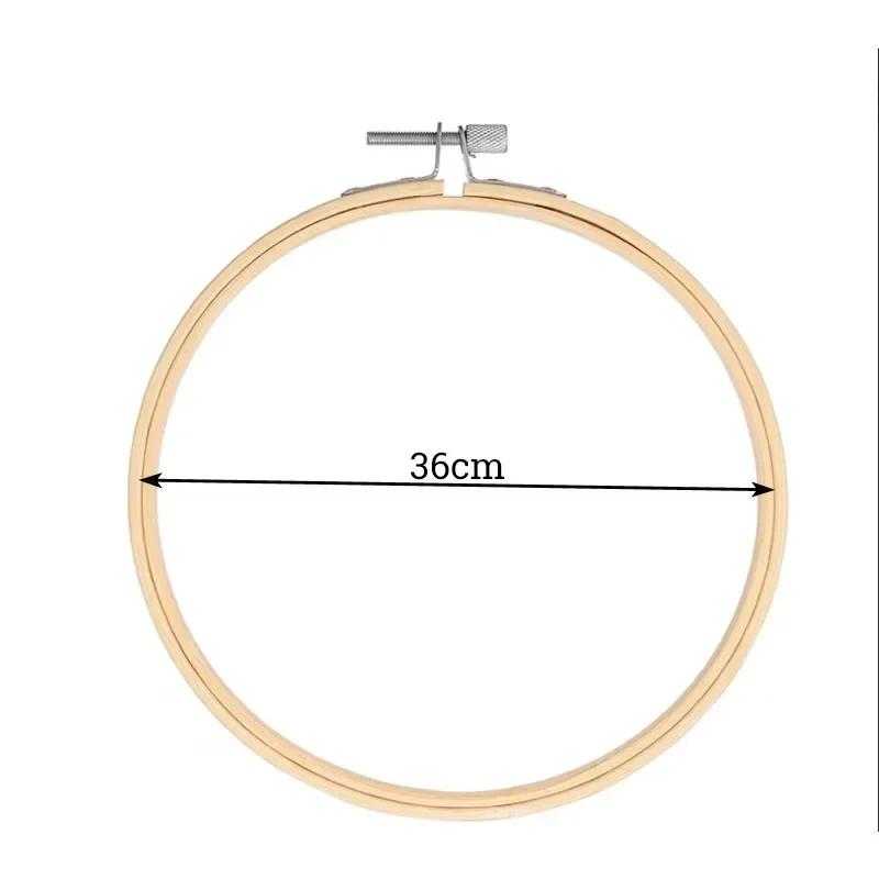 1-9pcs 8-36cm Wooden Embroidery Hoops Frame Set, Cross Stitch Rings for Sewing Craft, Home Decor & Party Decoration