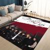 SKZ Kpop Stray Kids Star Cartoon 3D Carpet Rug for Living Room Bedroom Home Sofa Decoration,Kids Play Non-slip Floor Mat