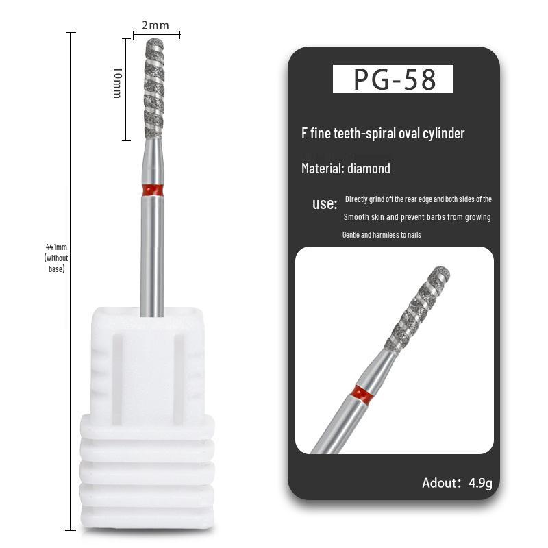 Russischer Diamantschleifer Maniküre-Werkzeug zur Nageloberflächen-Vorbehandlung