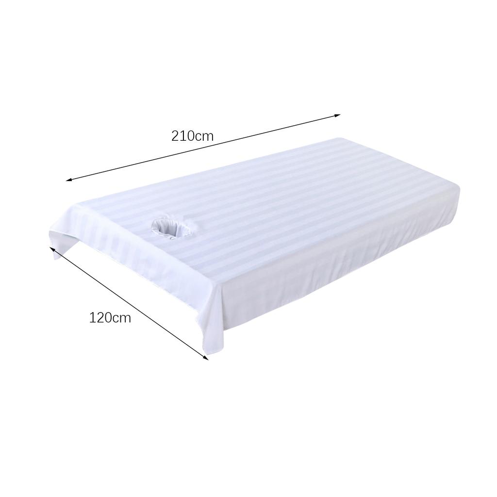 120cmx210cm Beauty Salon Bed Sheet Waterproof Massage Bed Cover Spa Treatment Couch Tablecloth with Face Breath Hole Lightweight