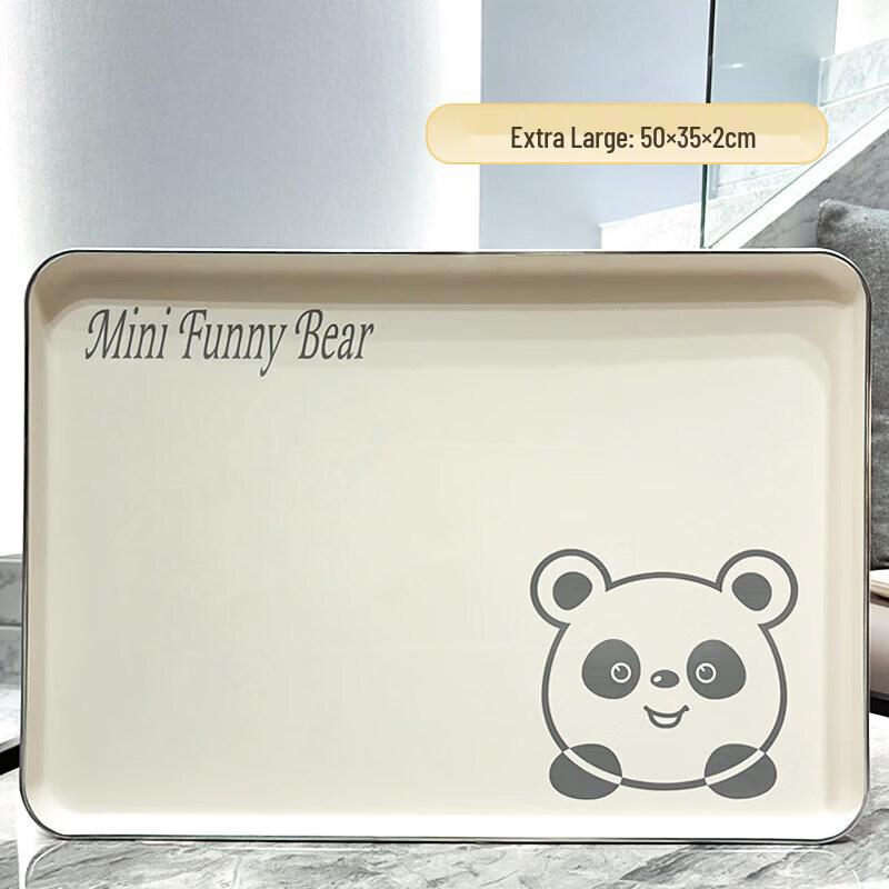 Korean Style Rectangular Plastic Serving Tray