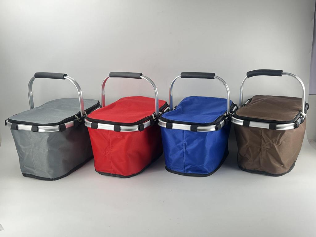 Foldable Insulated Picnic Basket with Ice Pack for Outdoor Use - Portable for Bento, Fast Food, or Takeout