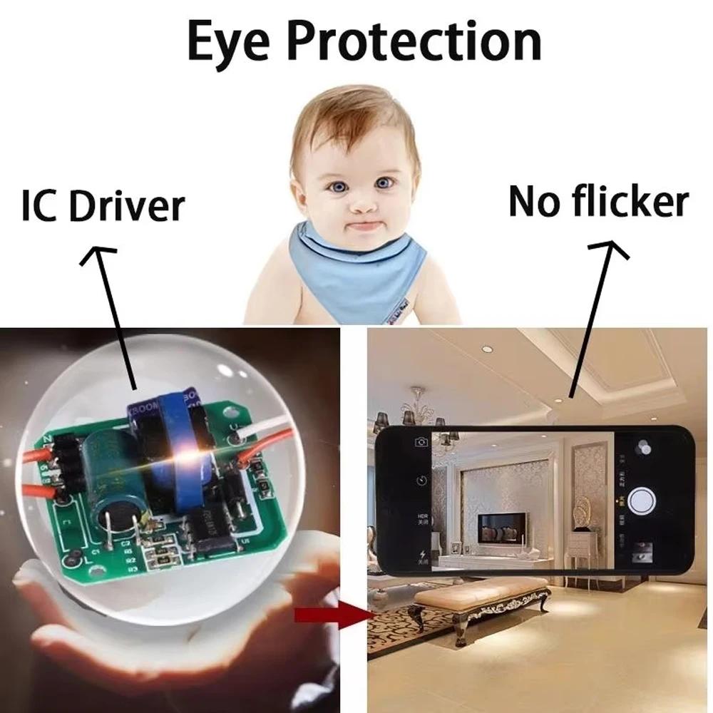 1PC 220V LED Bulb E27 Base Household Energy Saving Lamp 20W 30W 40W 60W 100W Indoor Lighting Flying Saucer Light Ampoule E27