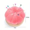 1Pcs Pin Cushions Pumpkin Shaped Sewing Needle Pad Pincushions for Sewing with Wristband, Sewing Accessory For DIY Craft
