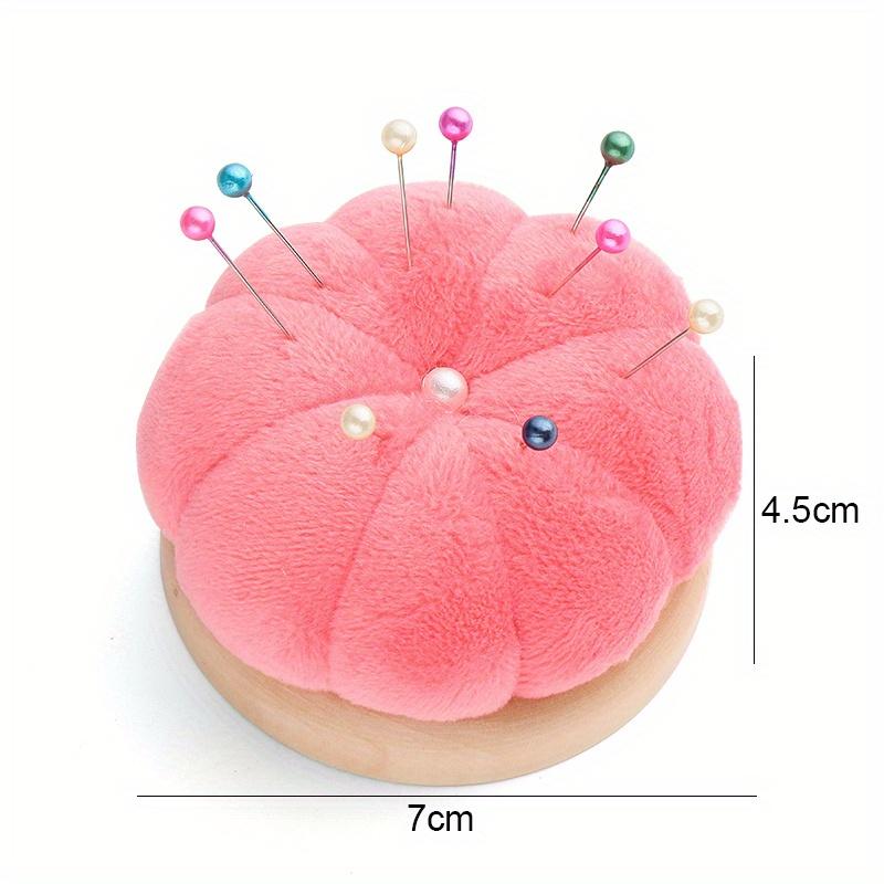 1Pcs Pin Cushions Pumpkin shaped sewing needle pad Pincushions for Sewing with Wristband, Sewing accessory For DIY Craft