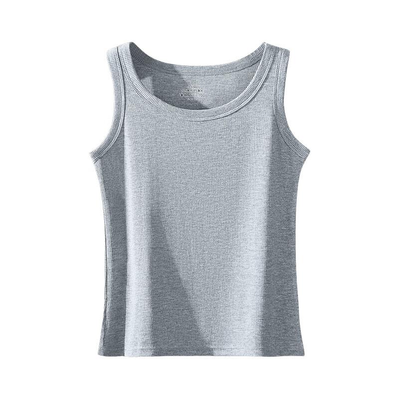 Yiershuang Women's Summer Thin Ribbed Slim Fit Tank Top