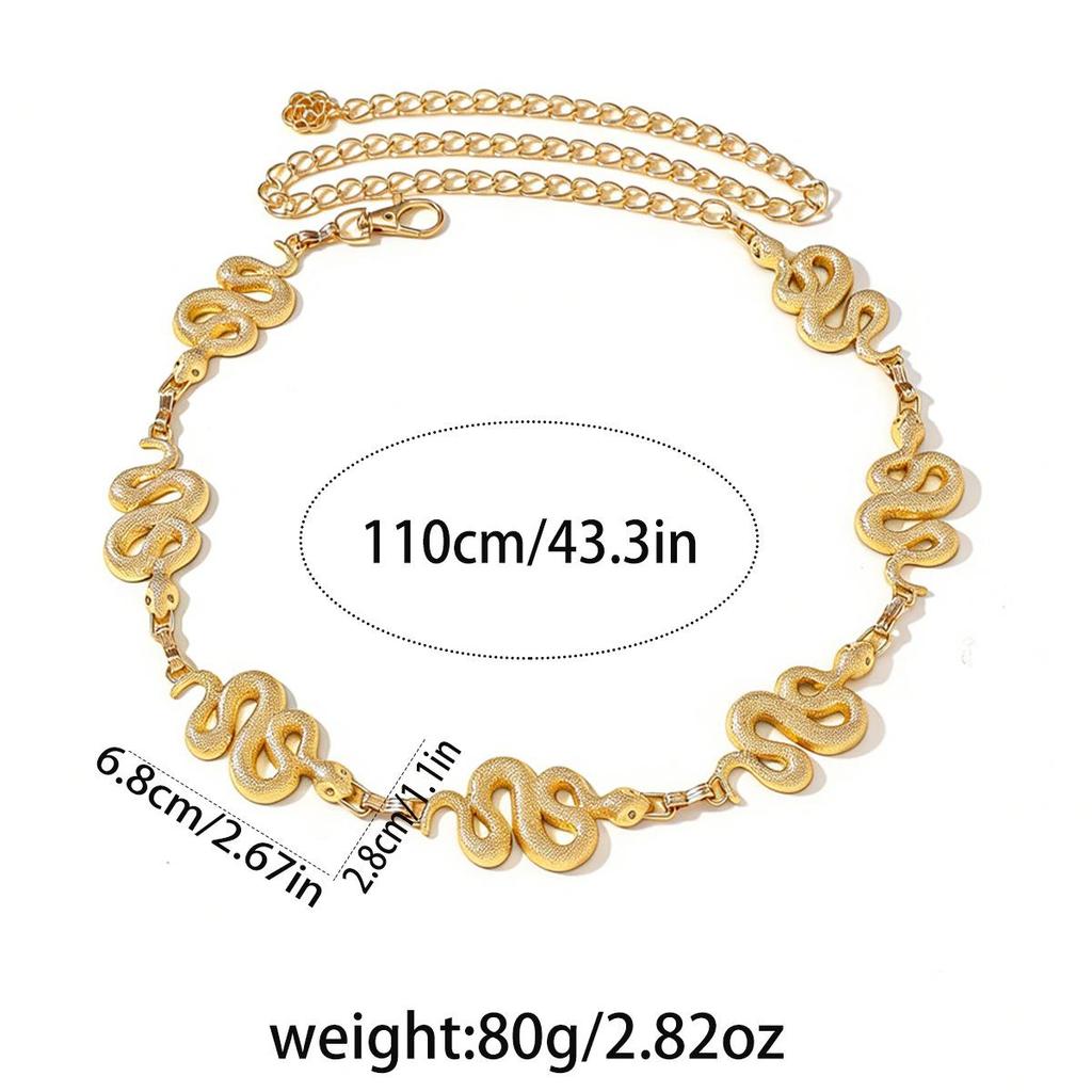 Bohemian Retro Metal Waist Chain for Women - Ethnic Style Body Jewelry