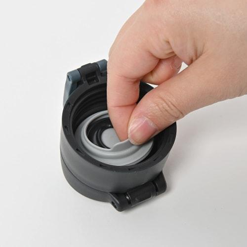 Peacock Vacuum Bottle Industry Stainless Steel Water Bottle, One-Touch Mug Type, 0.3L, Pearl Navy, AKN-30 AKS