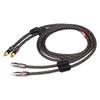 YYTCG HIFI Stereo RCA Audio Cable 6N OFC Male to Male 2RCA to 2RCA Audio Cable with Gold Plated Connector Plug For CD Amplifier
