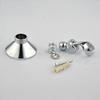 Adjustable Metal Shower Head Wall Bracket, Chrome
