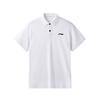 Li Ning Logo Cotton Breathable Solid Color College Style Sports Casual Short Sleeve Polo Shirt Unisex Polo Shirts LSKS110-2