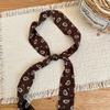 Old Money Wind~ Cashew Nut Flower Pull Silk Scarf Necklace Women's Niche Premium Neck Scarf with Shirt Accessories