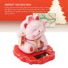 Solar Good Luck Cat Traditional Chinese  ABS Waving Arm Adorable Light Sensing Solar Lucky Cat Decorative for Office