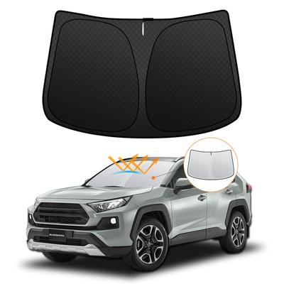 Toyota RAV4 50 Series Front Windshield Light Blocking and Heat RAV4 Sun UV Easy Installation and Interior with Storage Bag [Enhanced Version]
