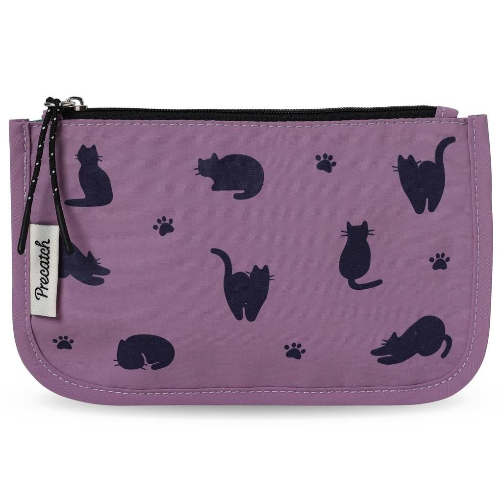 Precatch Small Storage Miscellaneous Coin Card Cute Cat Mini Key Pouch Pouch, Goods, Purse, Holder, Lightweight, Pattern, Travel, Portable, Storage,