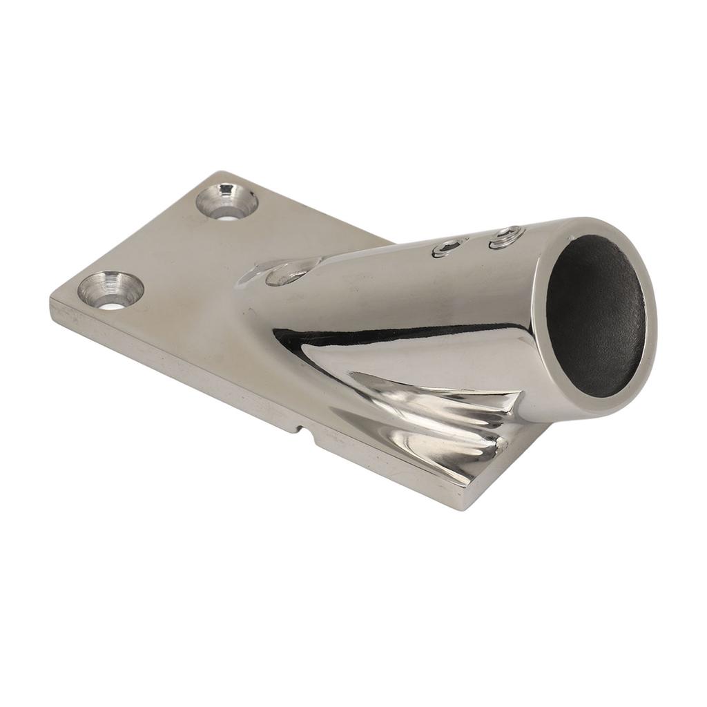 Båtrørbase Rektangulær 316 Rustfritt Stål Håndrekksrørbase Marinebeslag for Yacht 25mm 1.0in