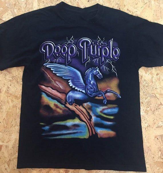 Deep Purple Perfect Strangers Live Футболка Черная Унисекс S-5XL 1J0155 Унисекс Футболка S