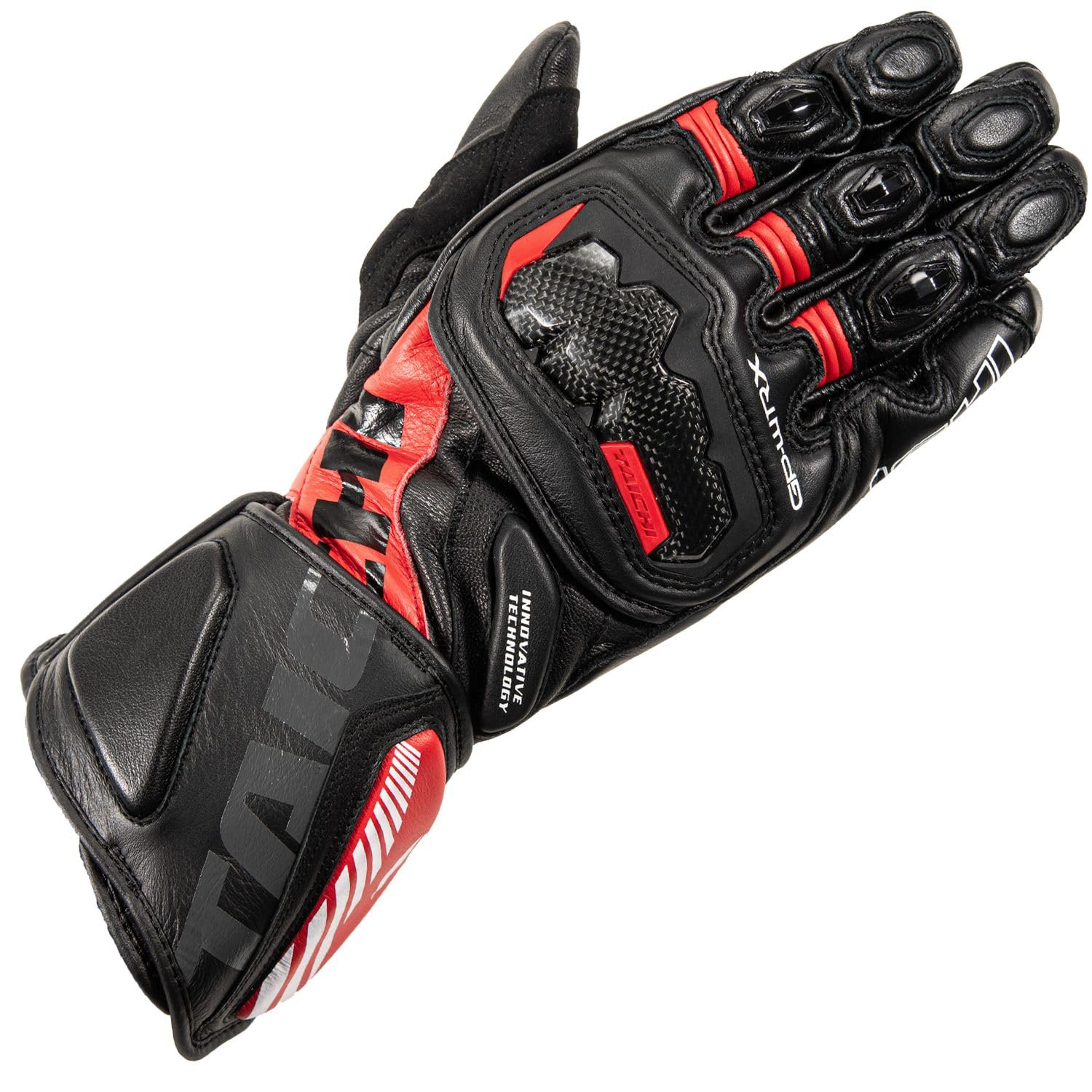 

RS TAICHI Racing Gloves with CE Level Road Size S GP-WRX Built-in Protectors, 1, Race, Black/Red, [NXT056]