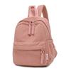 Kordfløyel Skolesekk Dame Ryggsekk Stor Kapasitet Student Reise Ryggsekk