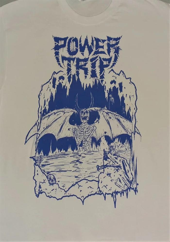 

Power Trip Band Music White T-Shirt Cotton Full Size S-5XL Unisex T-Shirt XL