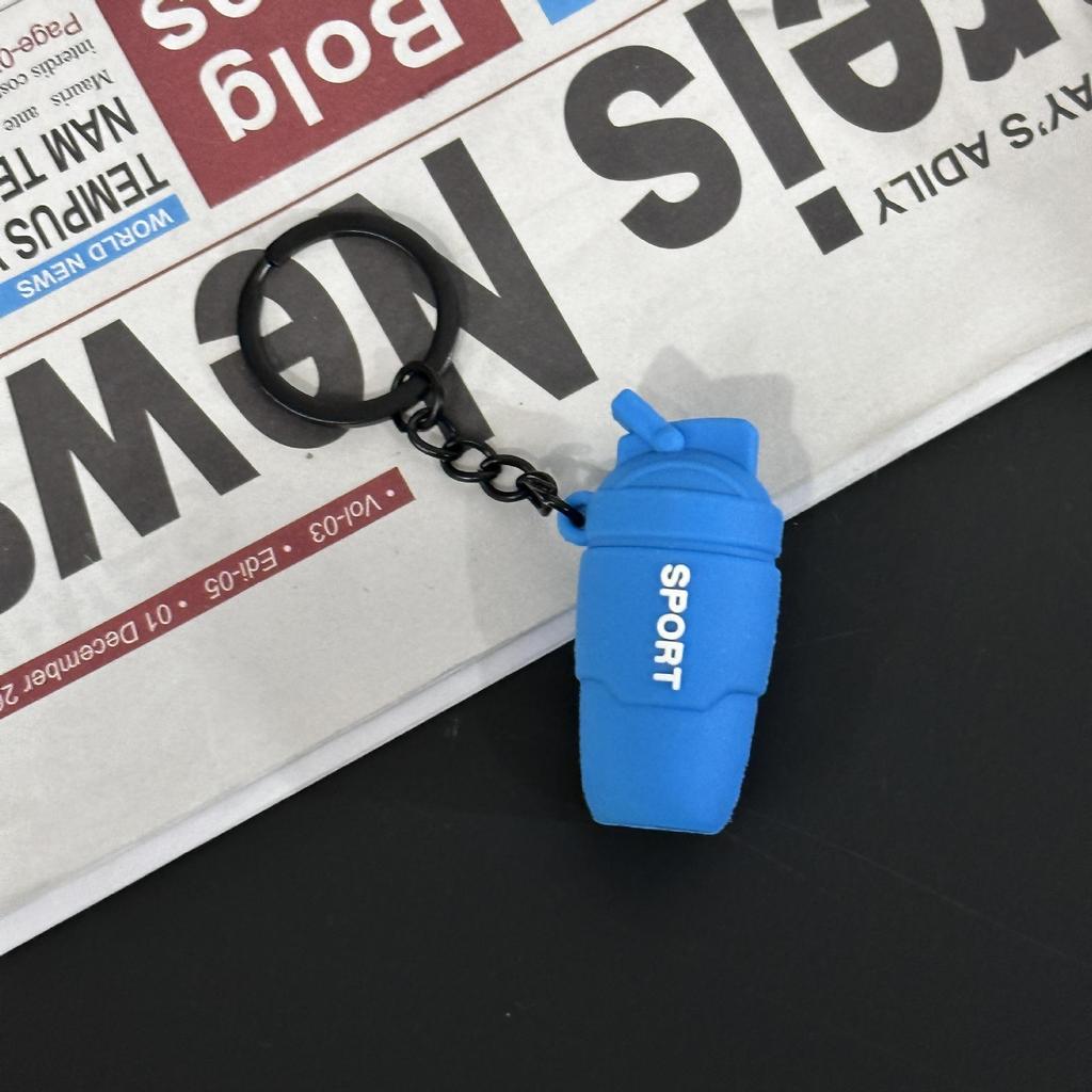 Fitness Series Gummi-Schlüsselanhänger: Hantel- & Kurzhantel-Anhänger für Geschenke