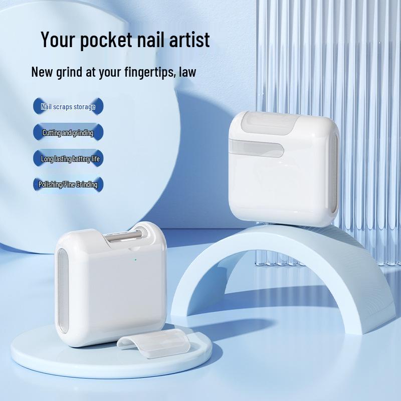 Automatic Electric Nail Clipper & Polisher: Child & Adult Safe, Anti-Pinch, Anti-Splash
