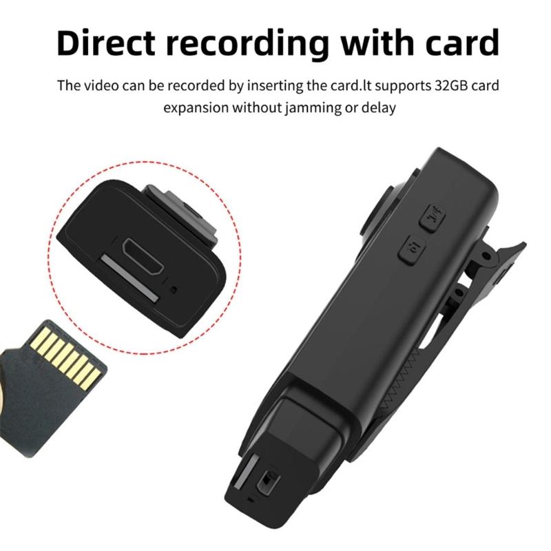 A18 Wearable Sports Camera 1080P Resolution Night Mode For Travel And Security Lightweighted