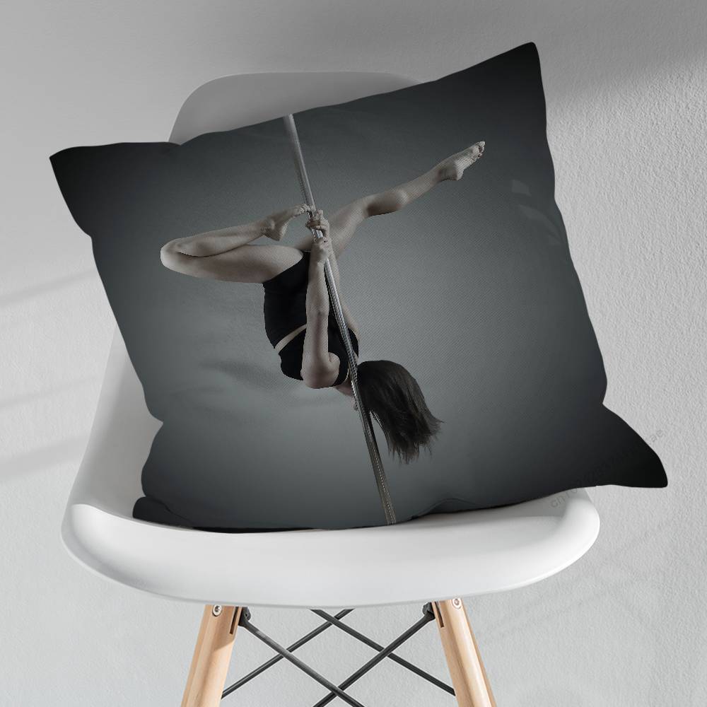 Dance Art Pole Dancer Pillow Case For 30x30cm45x45cm55x55cm For Home Bedroom Decoration And Protector