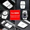 Für BMW 5er G30 F10 G60 Ein-Klick Start-Stopp-Knopf Aufkleber, Handbremsabdeckung, Multimedia Auto-Knopf Aufkleber