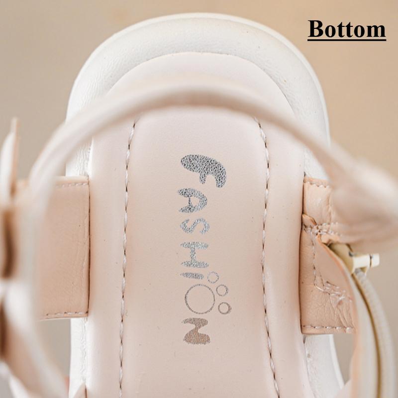 Western style sandals children's Roman shoes soft sole open toe little girl princess shoes