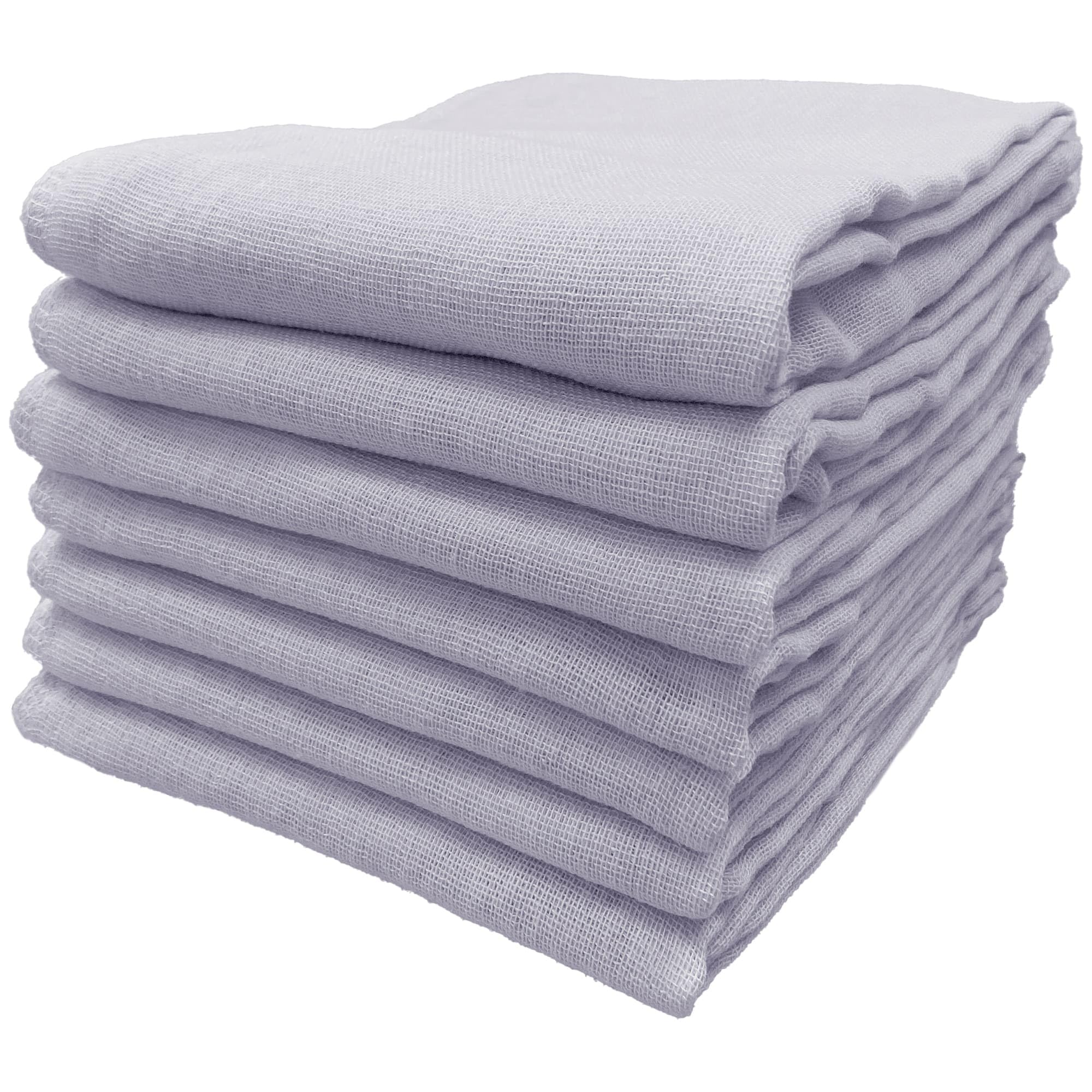 

Fuwarira Gauze Face 34 x Highly Low Set of 7 Towels, 84cm, 100% Cotton, Thin, Absorbent, Quick-Drying, Shedding, Compact, Lavender, [Compressed
