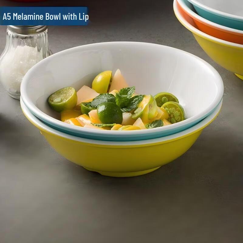 A5 Melamine Two-Tone Inverted Edge Bowls