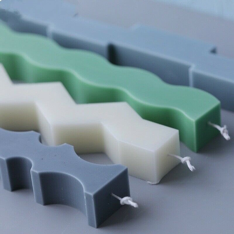 Speical Shaped Strip Candle Silicone Mould European Simple Candle Molds Christmas Home Decoration Ca